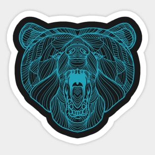 Blue bear Sticker